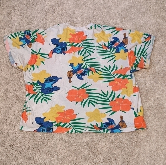 Disney Lilo and Stitch Bright Boxy Tee X-Large - Picture 2 of 5
